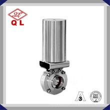 Valve papillon hygiénique pneumatique inox pneumatique Wenzhou inox